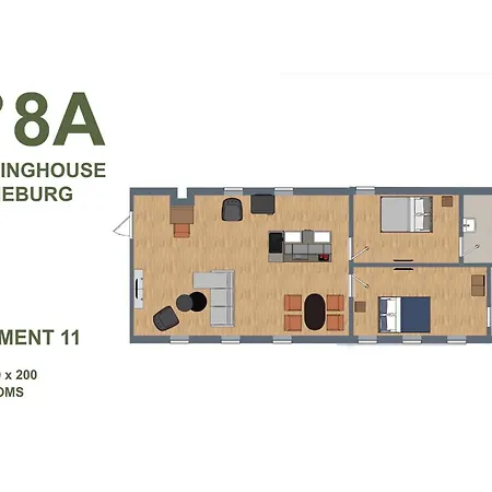 11 No 8a Boardinghouse Apartmán Lüneburg